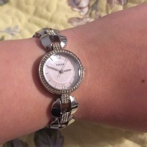 Women’s Silver Fossil Watch